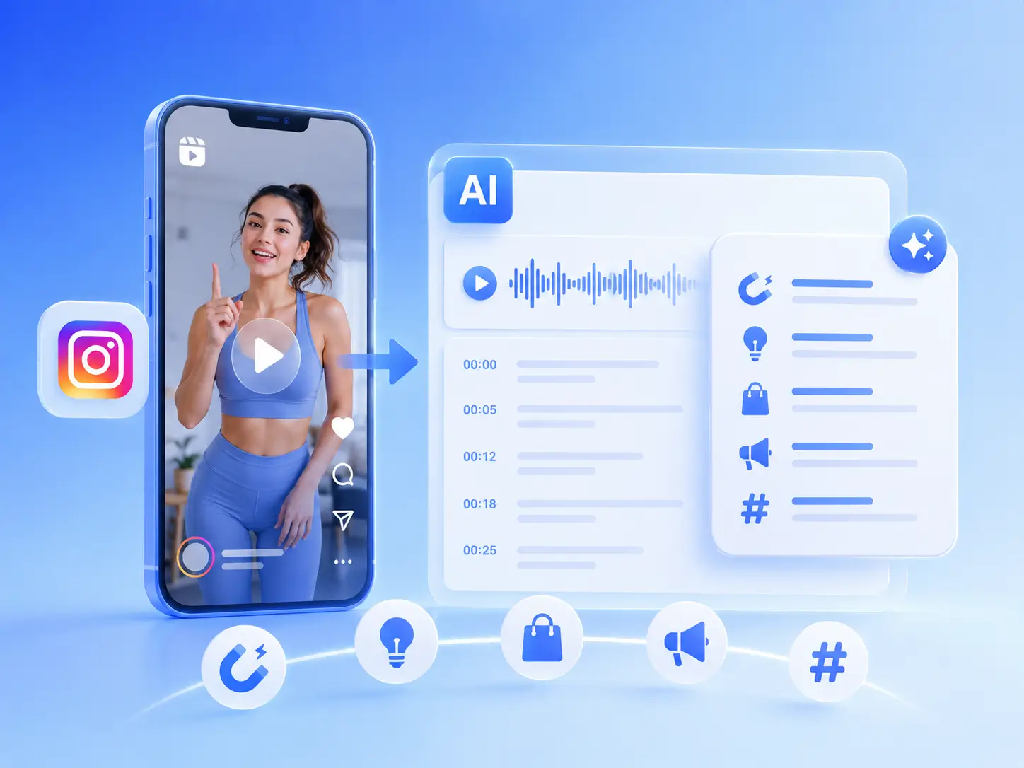 Extract Hooks and Key Ideas Faster with Instagram Transcript Generator