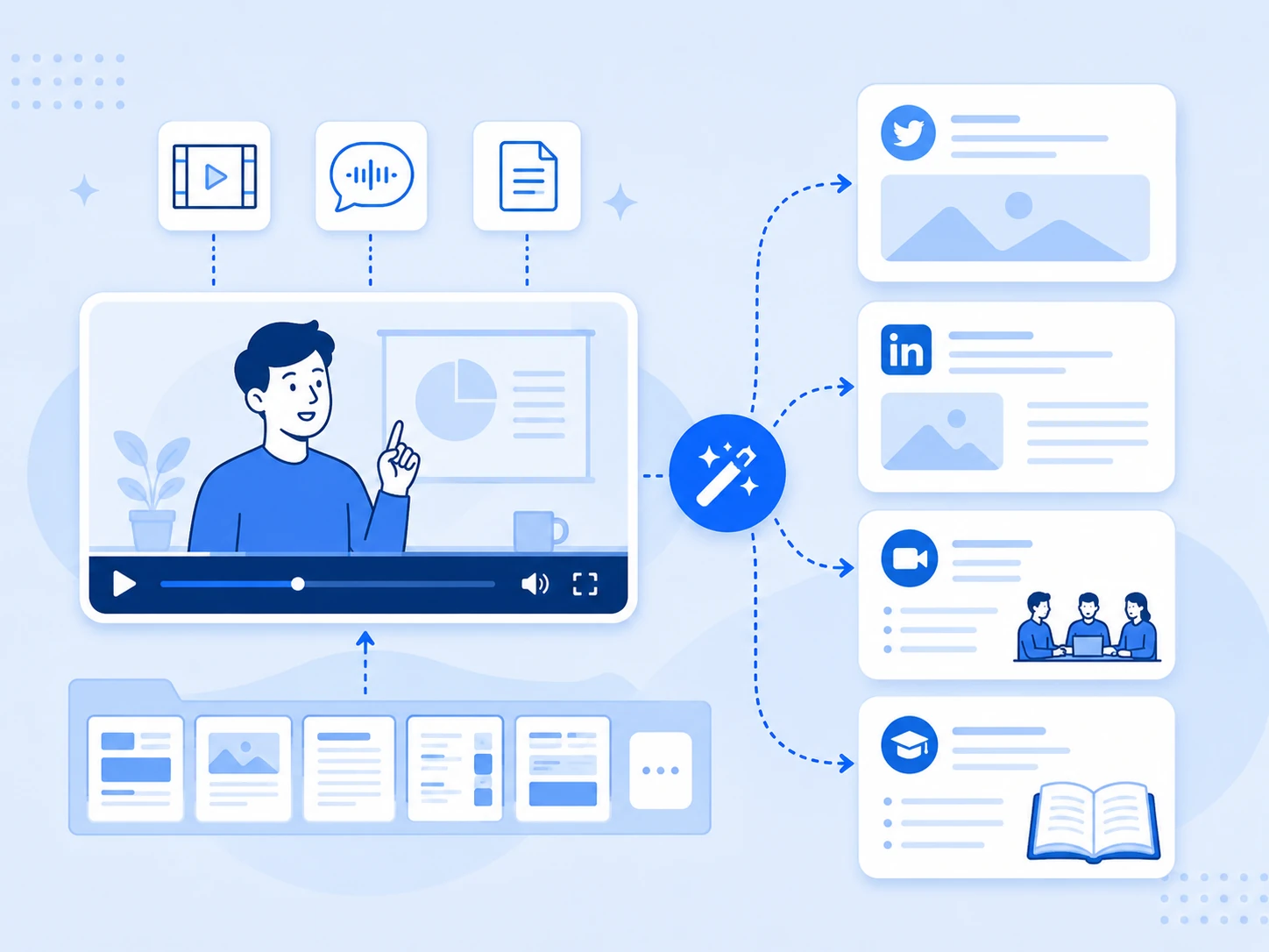 Convert Video to Text With Rich Summary Template Resources